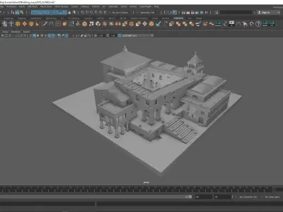 FREE MC Esher 3D optical ilusion Building  Free low-poly 3D model