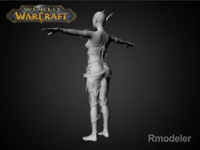 Blood Elf Elaya 3D model