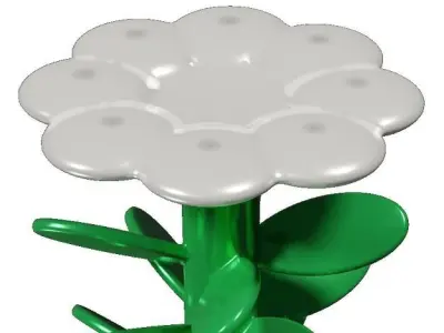 Cartoon Flower Pot Low-poly 3D model