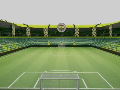 Fenerbahce Football Stadium Low-poly 3D model