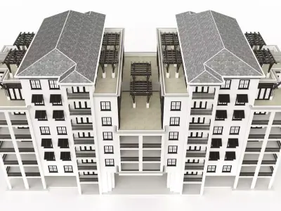 Building 3D Model residential 3D model