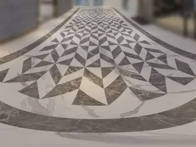 Floor For hotel reception  3D model