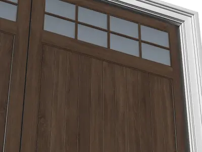 Automatic Classic Modern Garage Doors  3D model