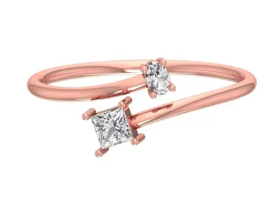 Women Light Weight Band Ring 3D print model 9