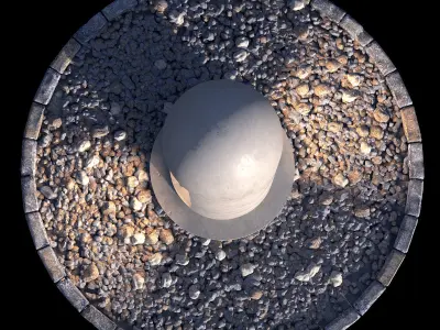 Outdoor luminaire corona 3D model