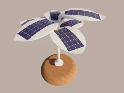 Solar Tree Low-poly 3D model