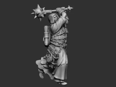 Heresylab Redeemers cultist 5  both Scifi and Fanatsy Version 3D print model