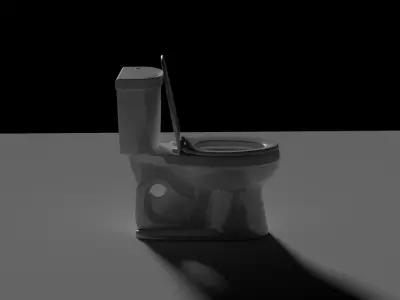 TOILET Free low-poly 3D model