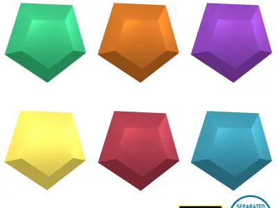 Gem V6 Pack Low-poly 3D model