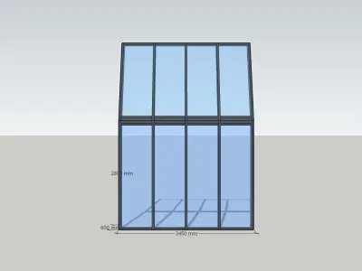 Glass roof 3D model