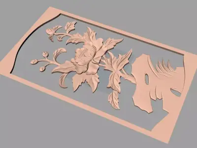 3D carved model furniture 3D design used for artcam aspire E1008 3D model