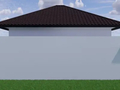MINIMALIST HOUSE DESIGN 10 x12 METER - 3D SKETCHUP v2015 3D print model