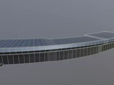 Sci -Fi Desk Low-poly 3D model purchase