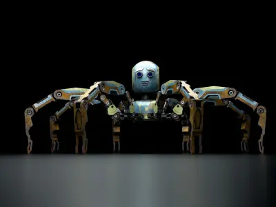 Mecha Robot Creature 3D model