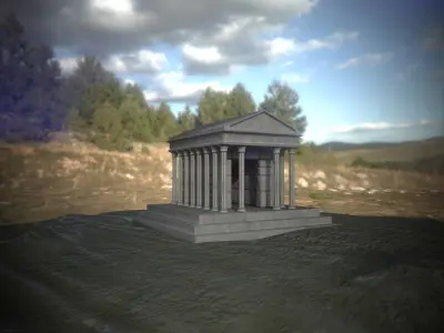 Ancient Greek Temple 3D model