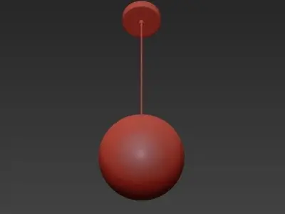 GLOBAL ball hanging from ceiling 3D model