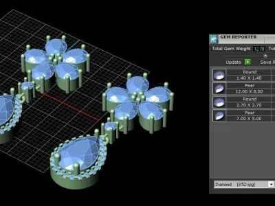 Earring 011 3D print model