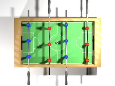 Arcade Game - Soccer Table 3D model