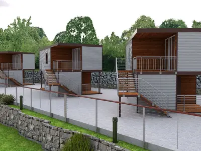 Recreation Center Houses  3D model
