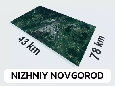 Nizhniy Novgorod Russia City Landscape 3D Model 3D model