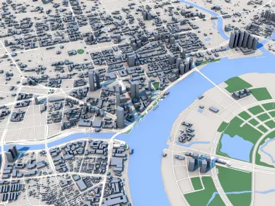 Ho Chi Minh City Vietnam 3D model