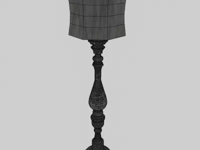 Vintage floor lamp 3D model purchase