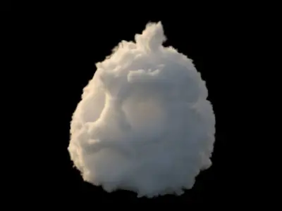 Pumpkins shape volume VDB format 3D model