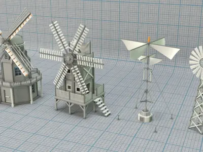 Environment Props - Collection 1 - 122 pieces  3D model