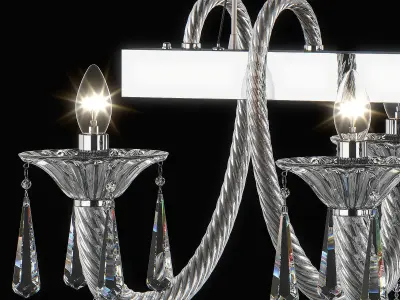821160 Corno Lightstar Hanging Chandelier 3D model