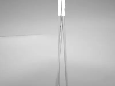 lamp05 floor lamp with three metal poles Low-poly 3D model