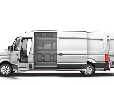 VW Crafter Van LWB HR HQInterior 2025 UKspec 3D model