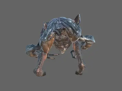 Alien Thresher Low-poly 3D model