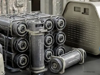 Sci-fi Military cargo Vol 01 Low-poly 3D model