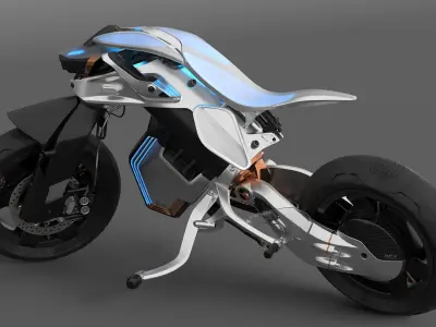  Yamaha MOTOROiD 2 Motorcycle Rigged for Maya 