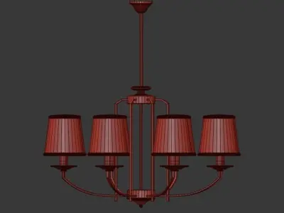 Buy Beige Chandelier 3D model