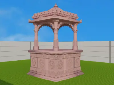 Garden Temple Free 3D model