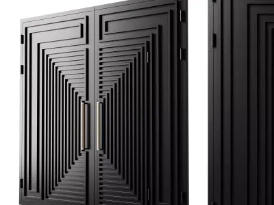 Gate black loft 3D model