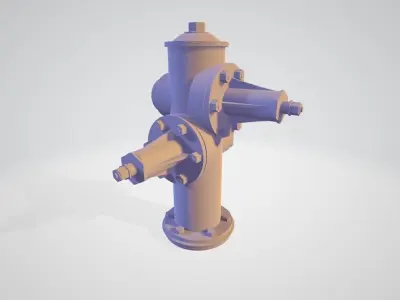 Fire Hydrant Los Angeles - Safety and Emergency Equipment Low-poly 3D model