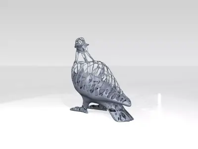 Dove Dust Voronoi 3D model