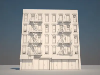 Context Building Nr2 Building Orchard st  New York 3D model