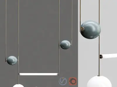 Pendant Collection lights 3D model