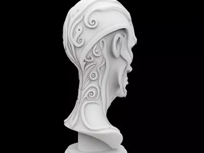 Alien Pilot Helmet 3D Print Model 3D print model