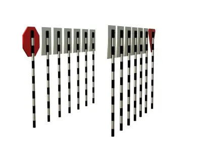 Street Sign Traffic - Traffic signs - transito Low-poly 3D model