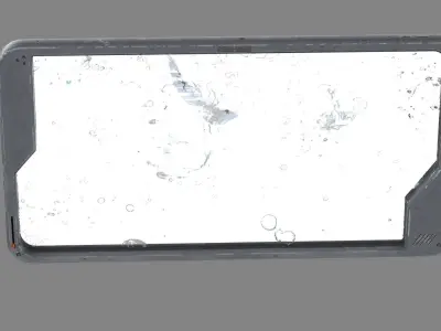 Sci-fi Touch Pad 4  Low-poly 3D model