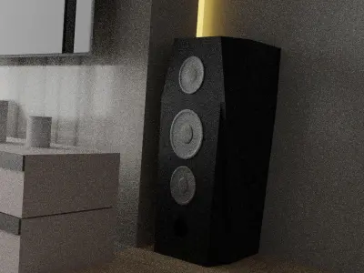 Living Room Scene Low-poly model Low-poly 3D model