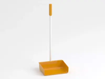 Orange Large Dustpan 3D model