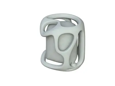 SciFi Shape Object Low Poly 16 Low-poly 3D model