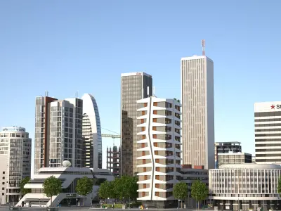 White City 2 Low-poly 3D model