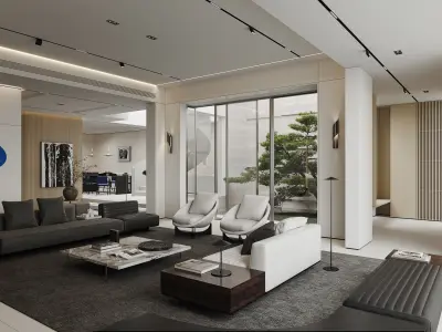 Minimalist style 3D model 3D model