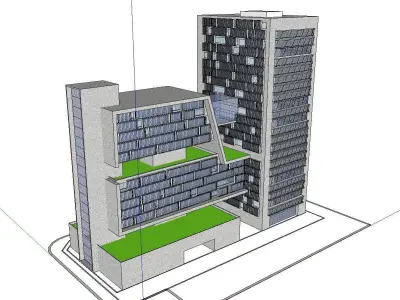 vacation spot-Resort-Fashion Leisure Hotel-0129 3D model